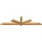 Ekena Millwork Kennewick Rough Sawn Timber Gable Bracket, Western Red Cedar, 96"W x 24"H x 4"D x 4"F, 6/12 Pitch GBW096X24X0404KEN00RWR - alternate 5